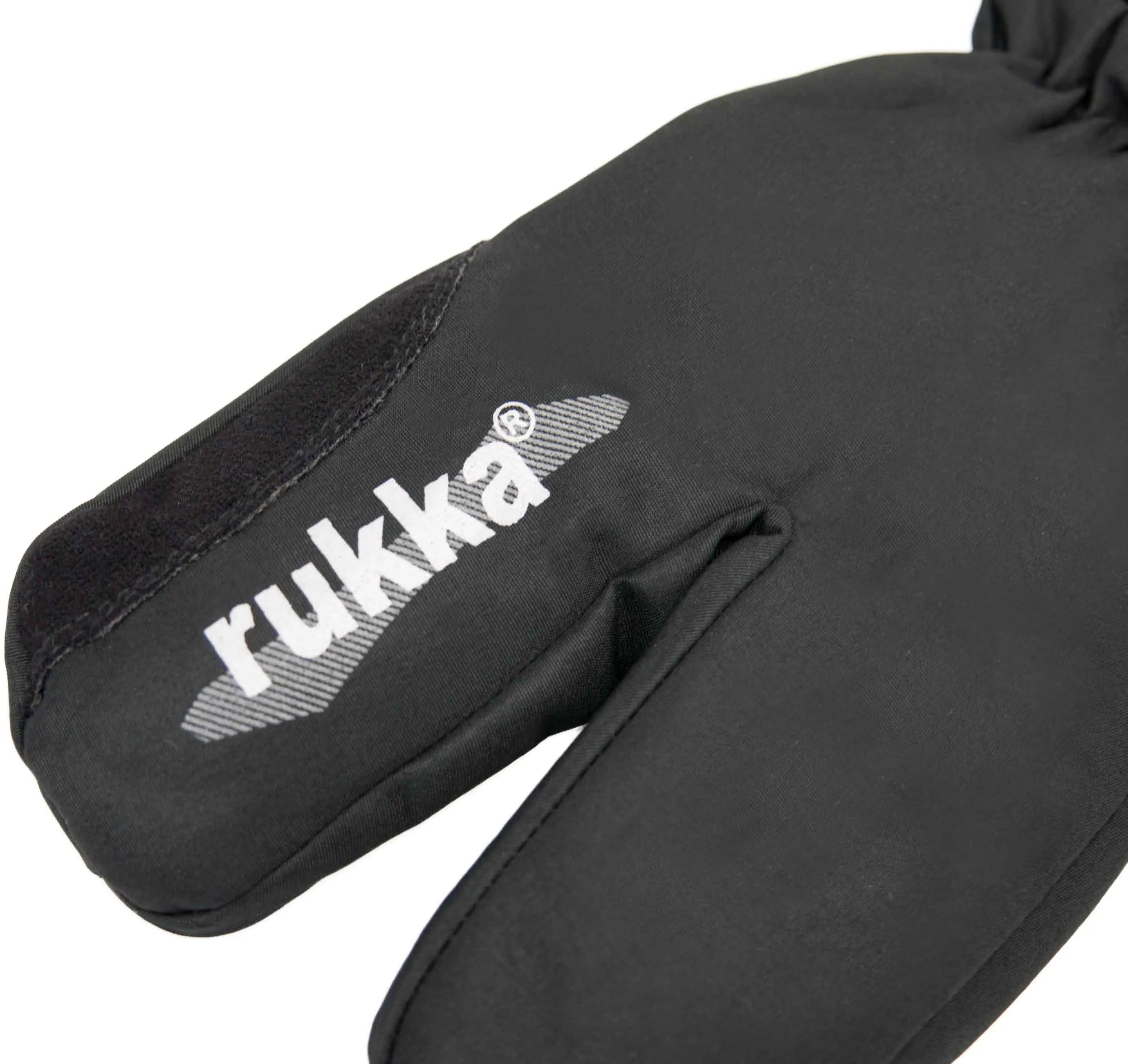 Guantes Rukka con dedos divididos negro 6