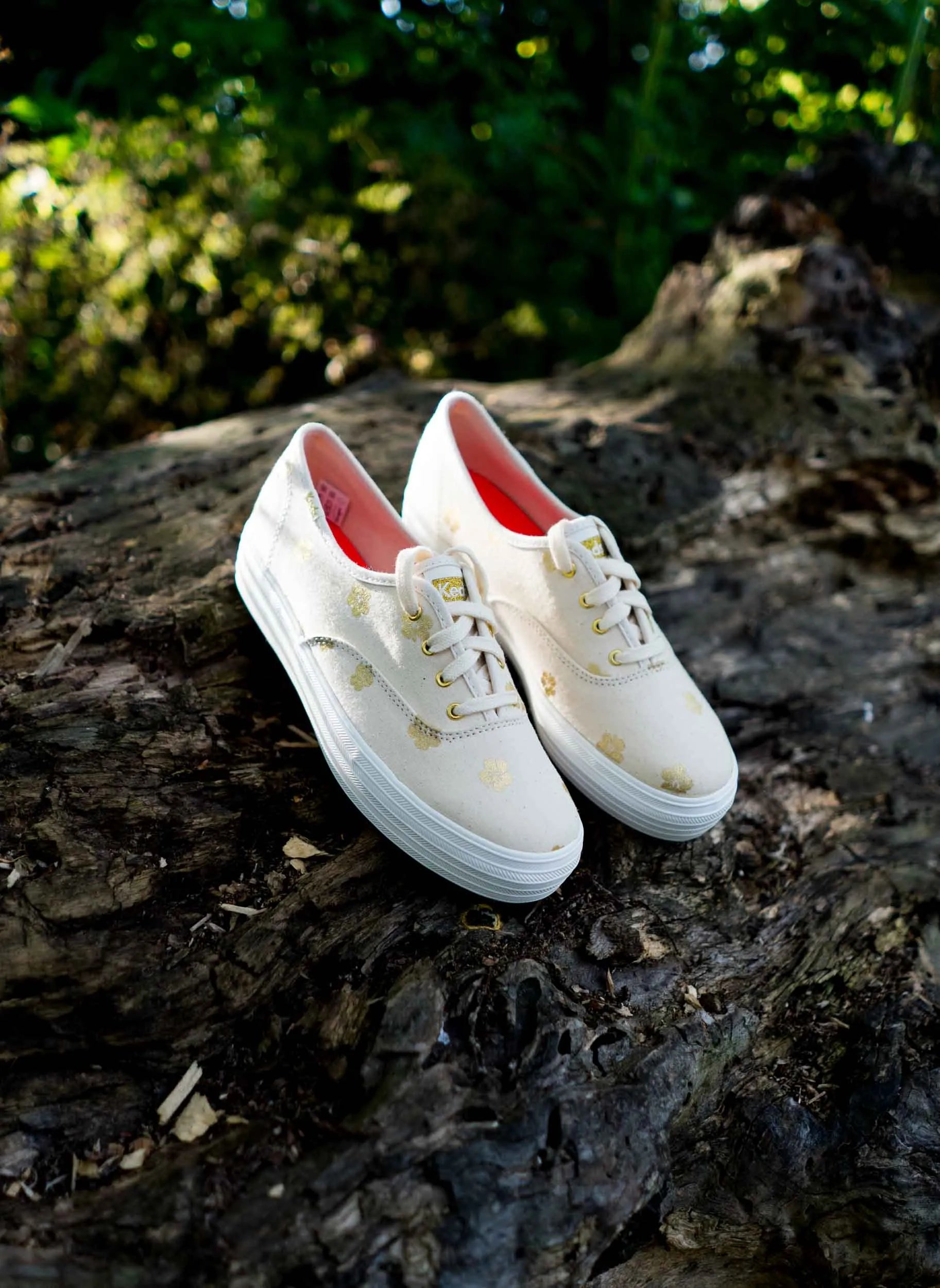 Zapatos De Mujer Keds Wms Triple Kick Hibiscus Natural Beige