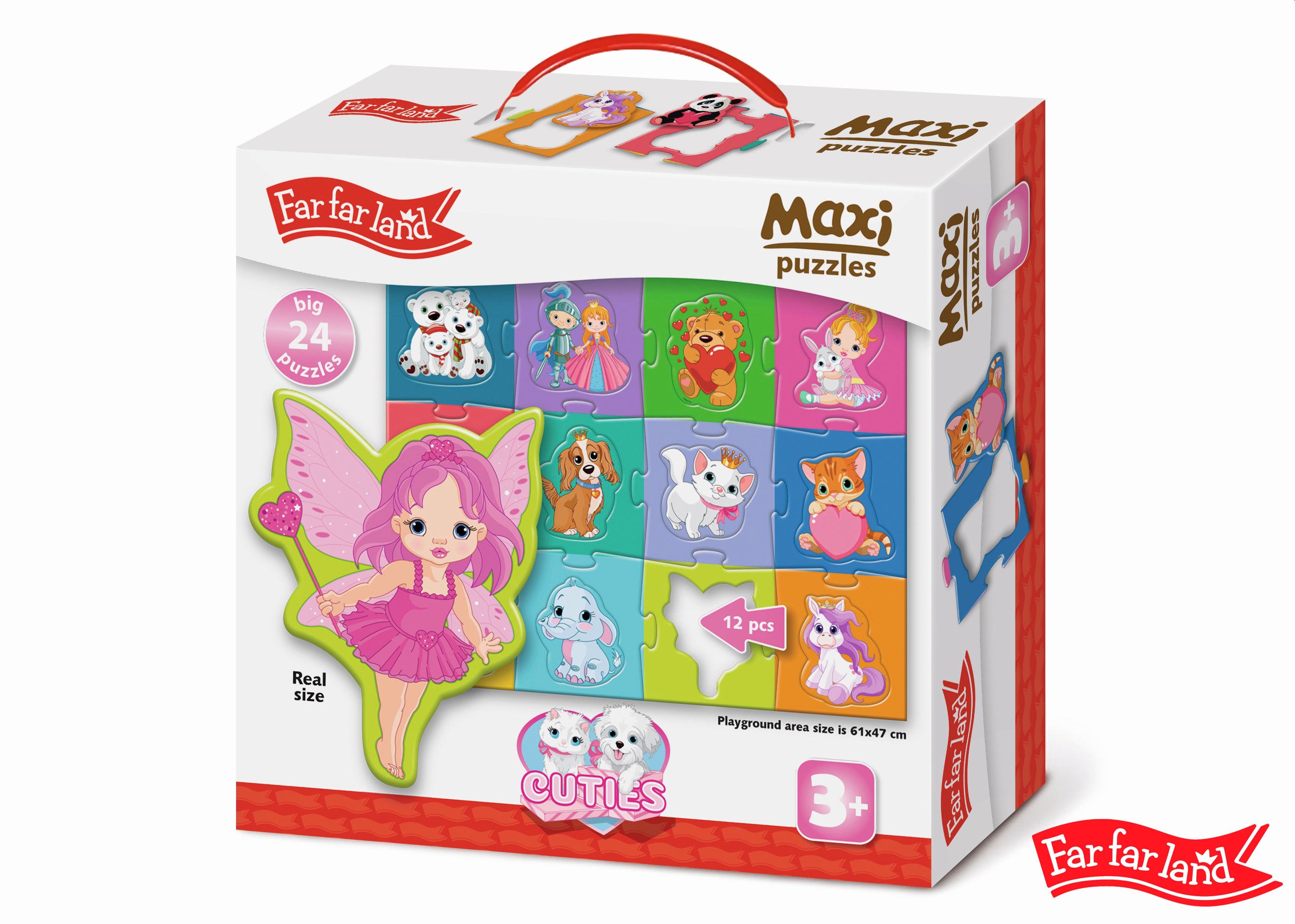 Far Far Land Maxi Puzzle Personnages 24 Pièces 61x47 Cm