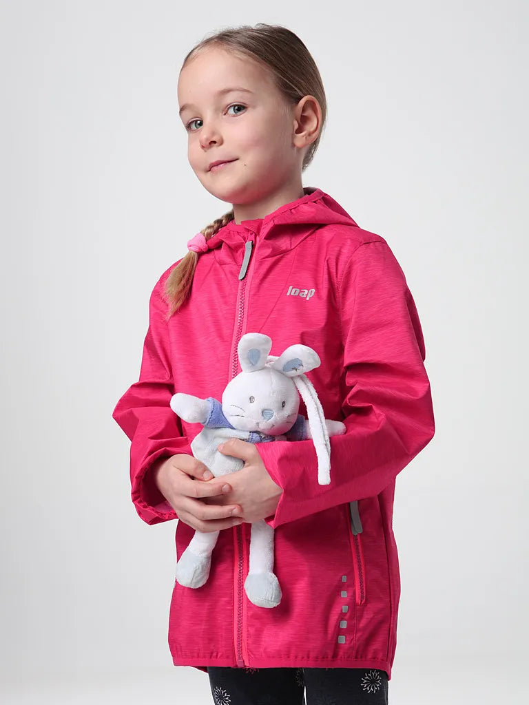 Giacca softshell per bambini loop lyparo rosa 164