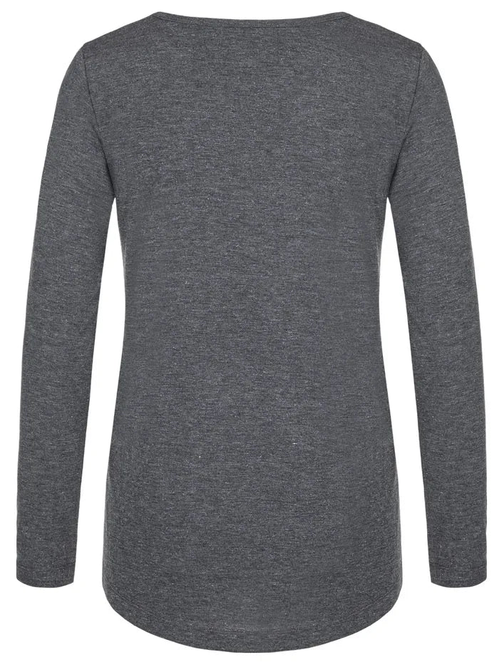 T-shirt damski Loap Bavaxa czarny XL