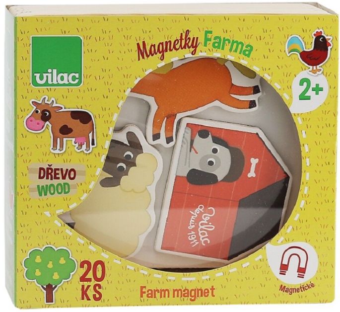 Vilac Wooden Magnets Farm 20pcs