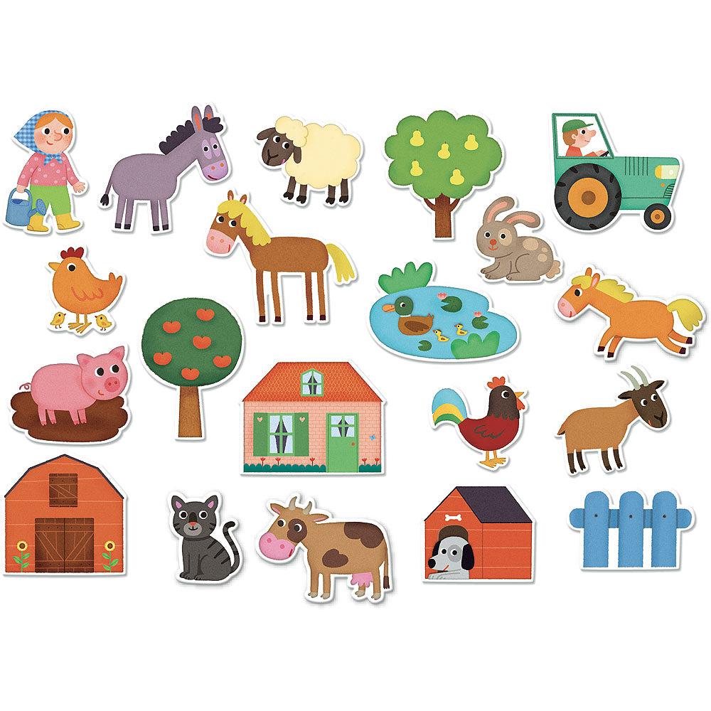 Vilac Wooden Magnets Farm 20pcs