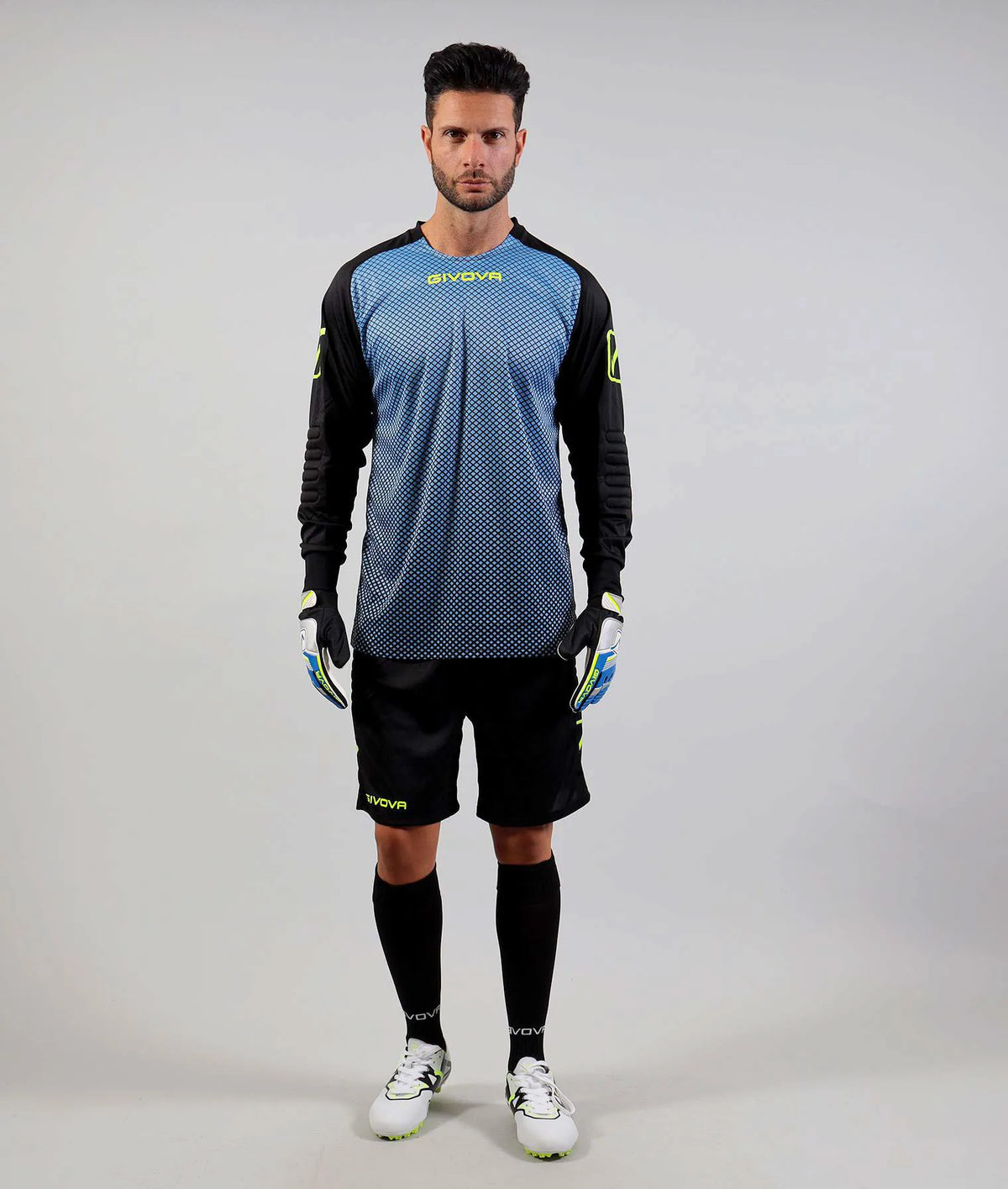 Conjunto De Portero Givova Manchester Azul Azul 2xl