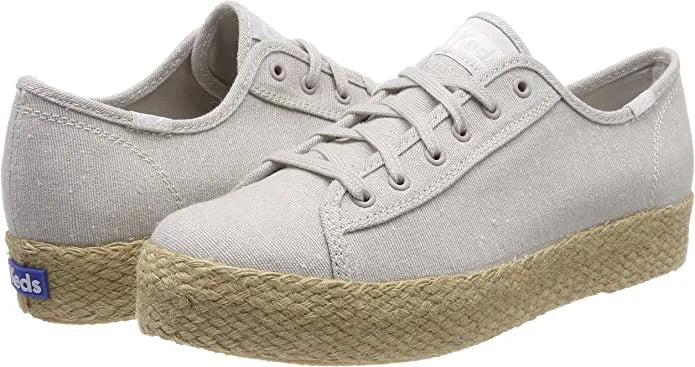 Scarpe Da Donna Keds Wms Triple Kick Jute Grigio