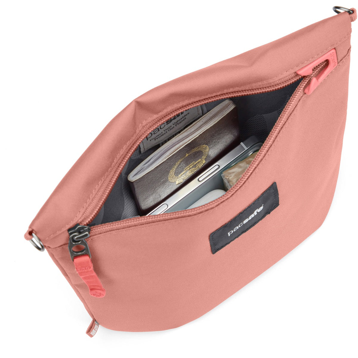 Pacsafe Go Crossbody Pouch Rose