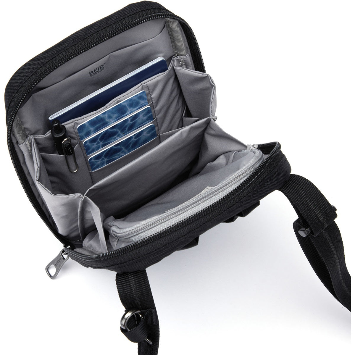 Pacsafe Rfidsafe Tech Crossbody Jet Black