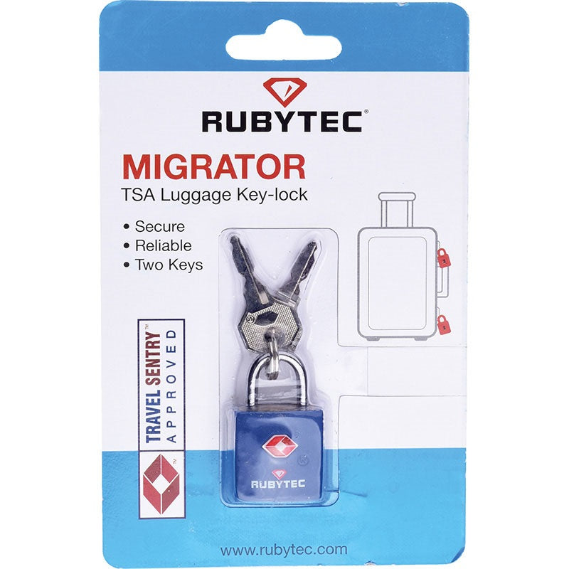 Rubytec Migrator Tsa Luggage Key Lock Blue