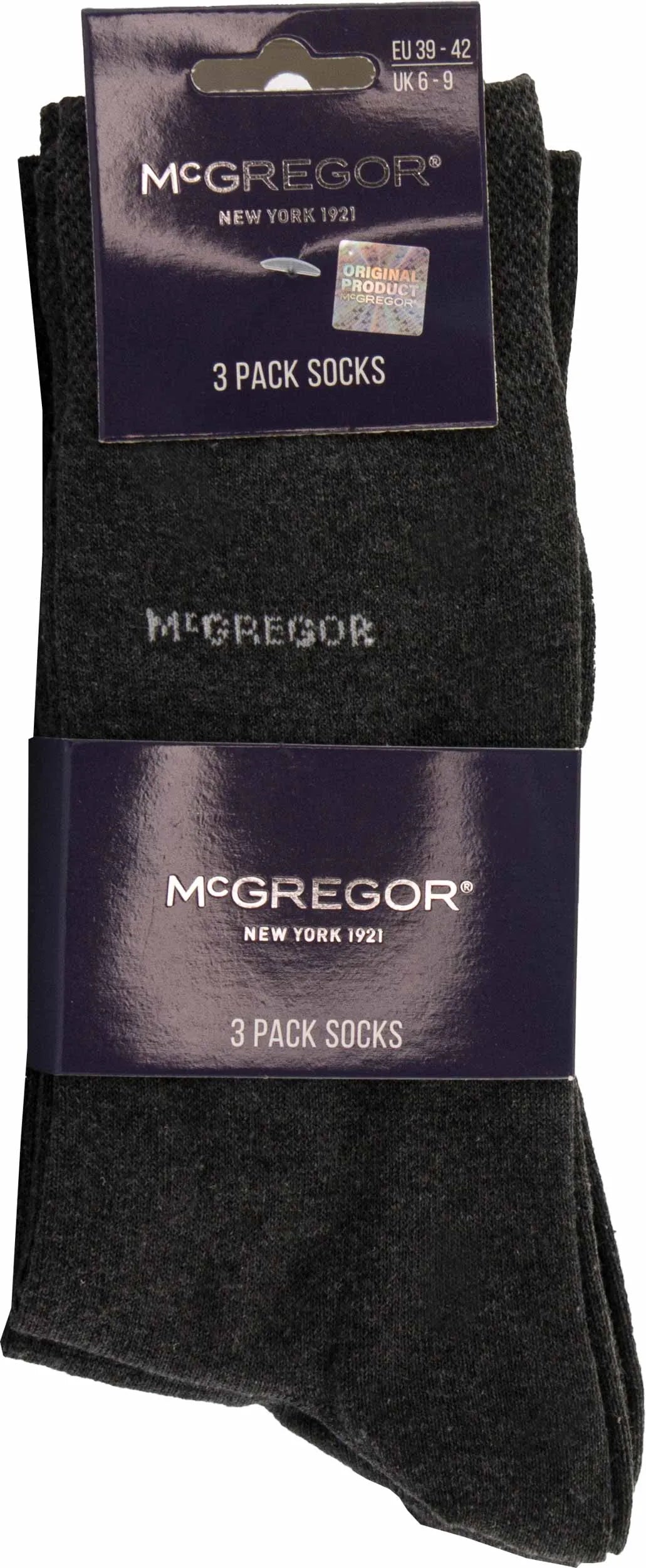Meias Mcgregor 3-pack Antra Melange Cinza 43-46