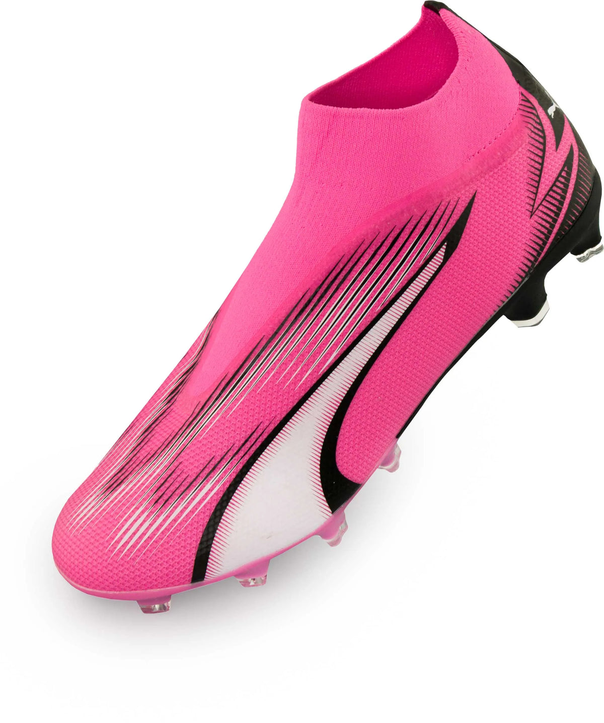 Męskie buty piłkarskie Puma Ultra Match+ Ll Fg-ag Różowo-biało-czarne Różowe