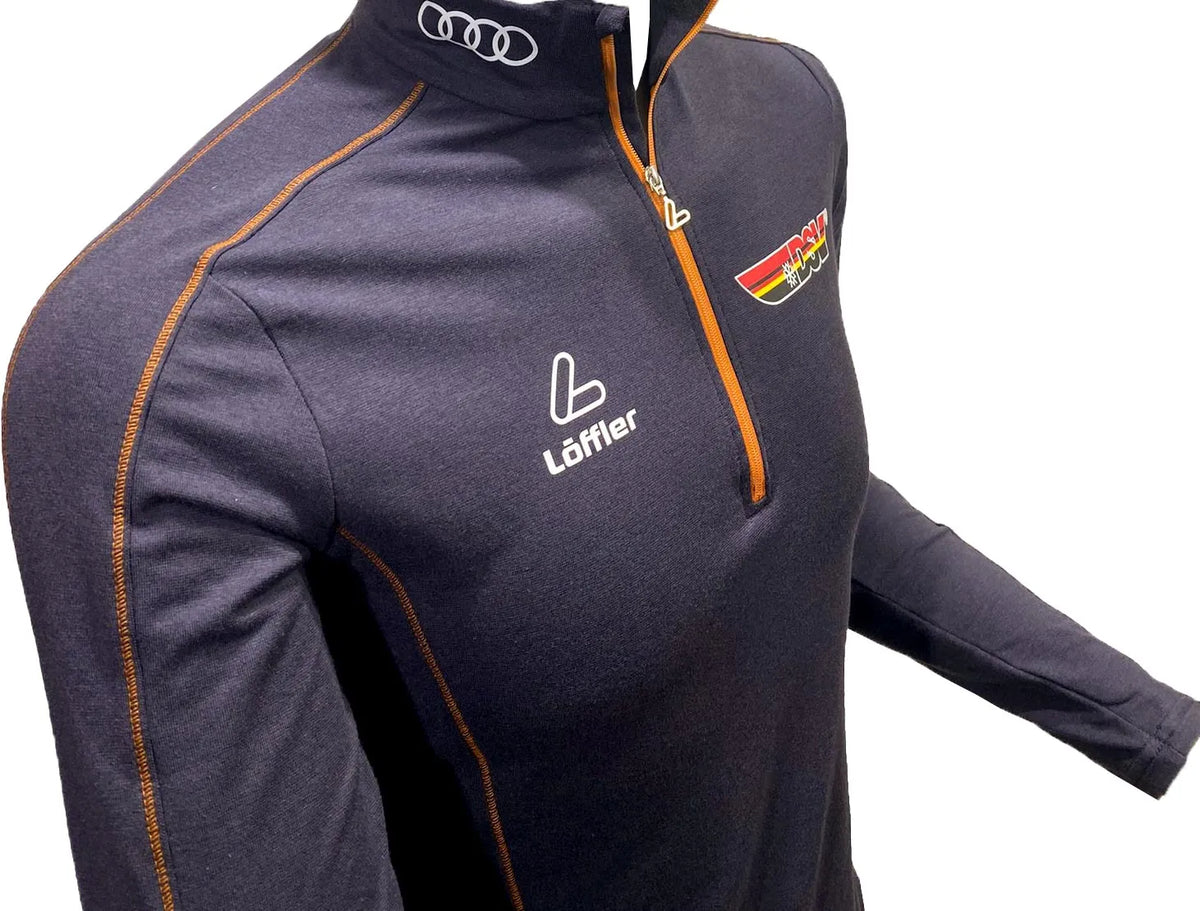 Maillot ciclista hombre Löffler Men Midlayer Transtex Dsv gris grafito
