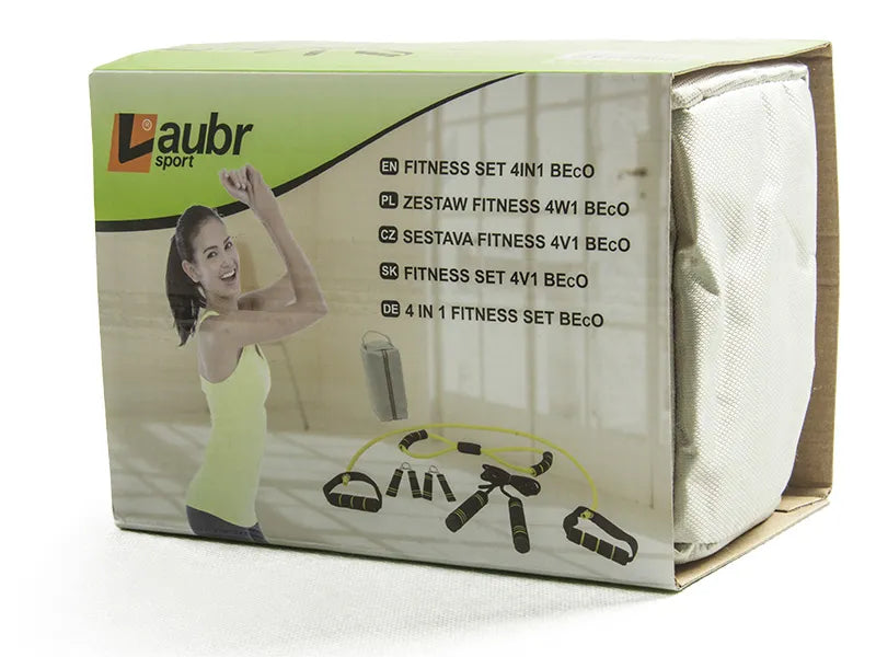 Pro fitness sæt 4 i 1 laubr sport grøn