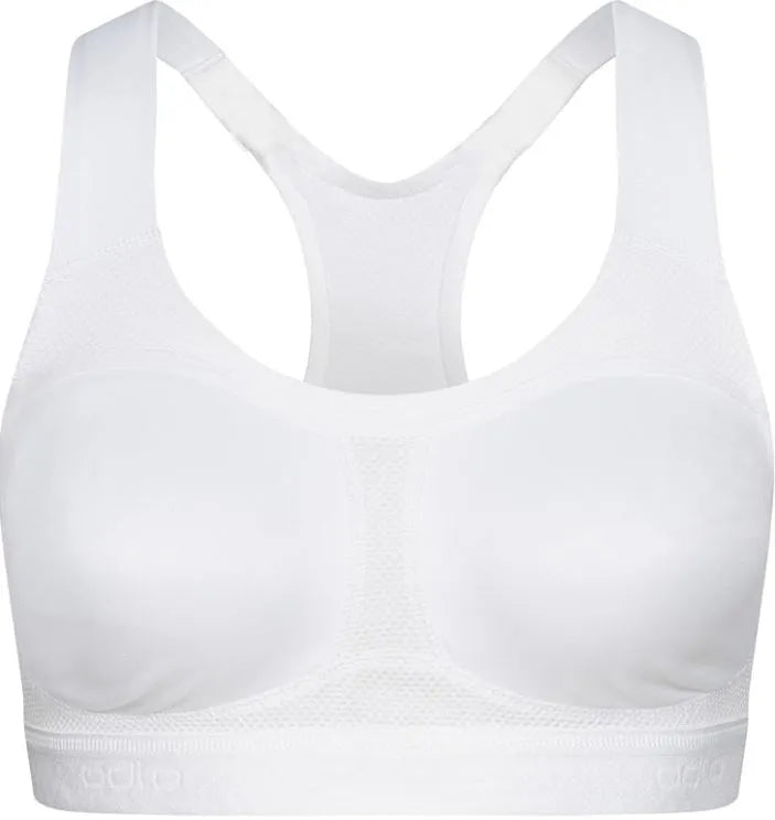 Sutiã Esportivo Feminino Odlo Sport-bh High Ultimate Fit Branco