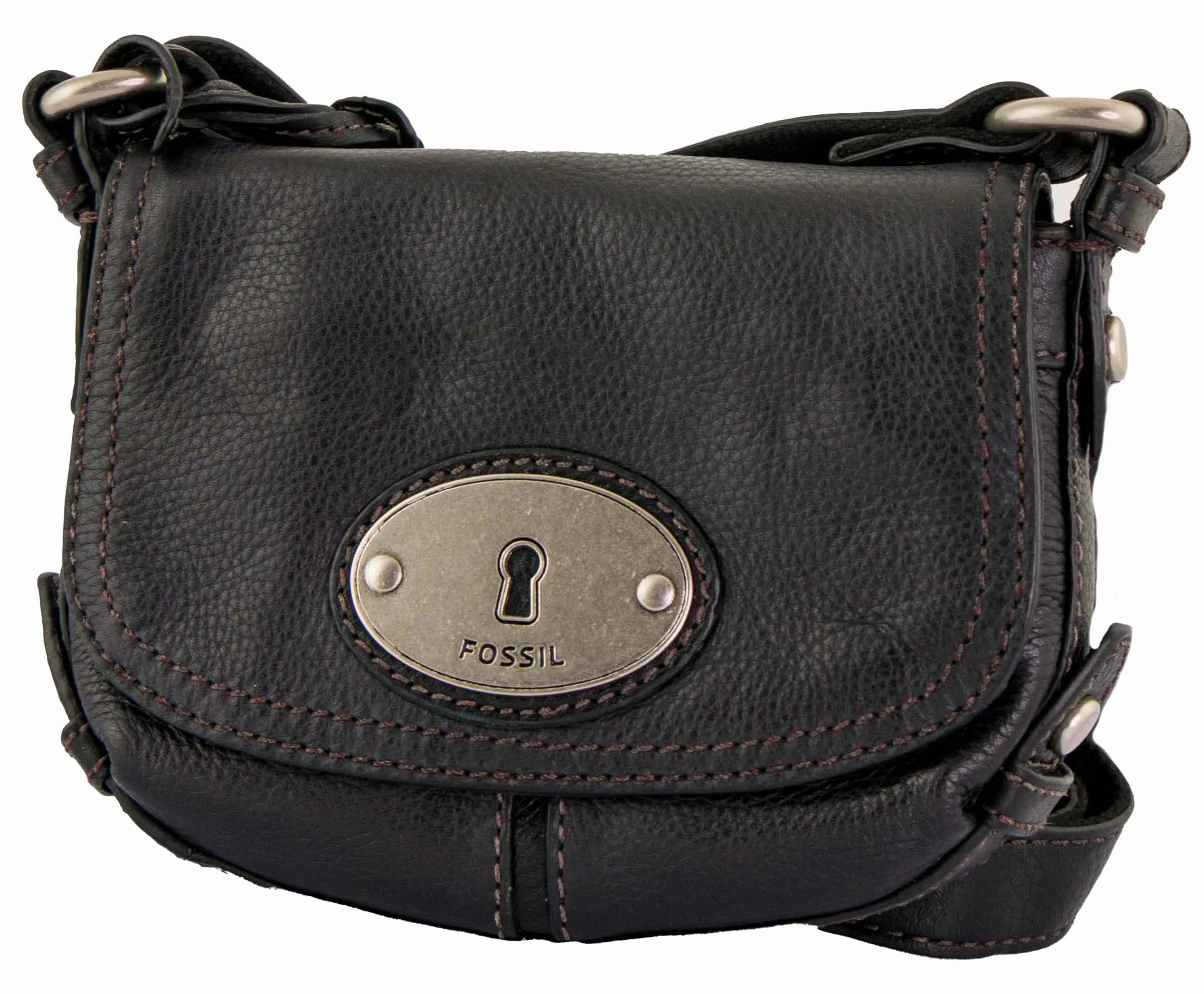 Dámska kabelka Fossil cez rameno Maddox Small Flap Black