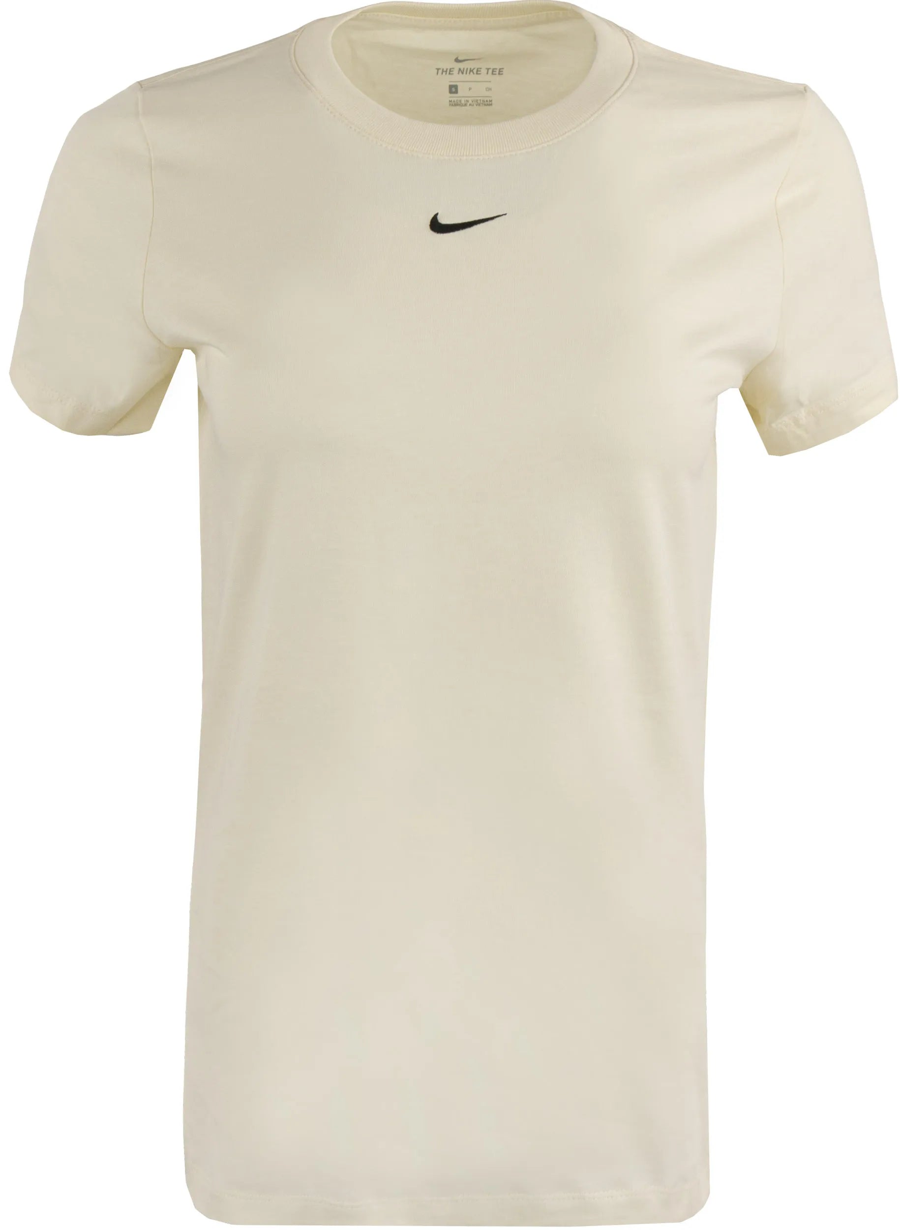 T-shirt Nike Essential Crew pour femme, lait de coco beige xs