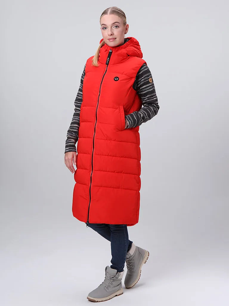 Damesvest loap tamaja rood l