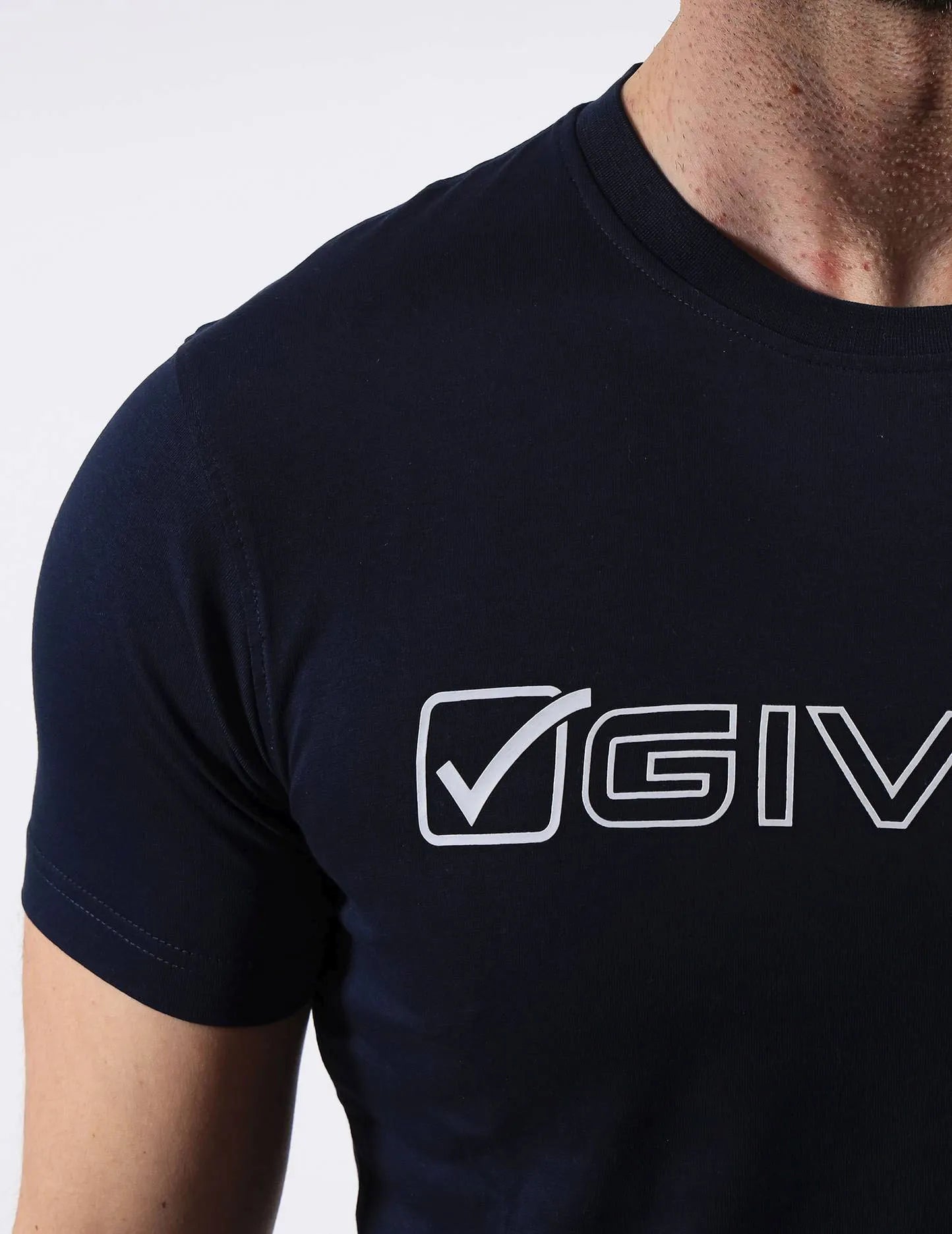 Camiseta algodon givova mondo azul 2xl