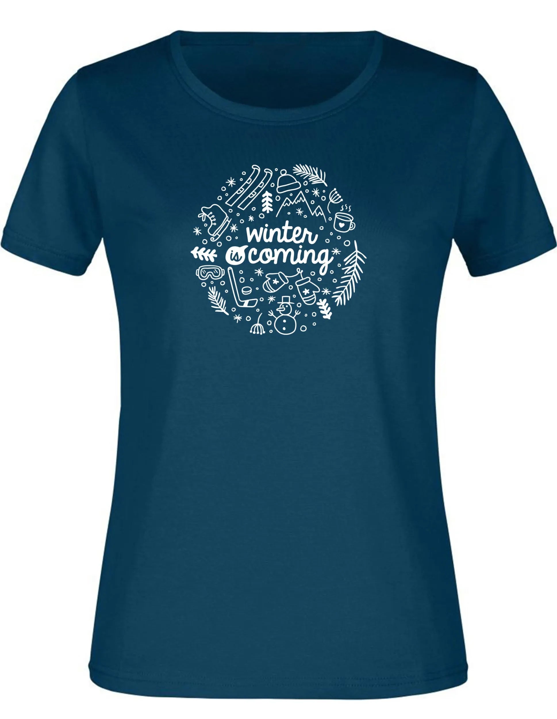 T-shirt Femme Jm Winter Bleu Pétrole