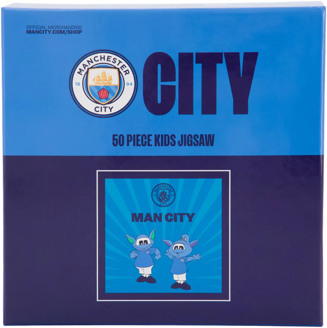 Man City Unisex Mcfc Fw Mascot Puslespil Blå Blå