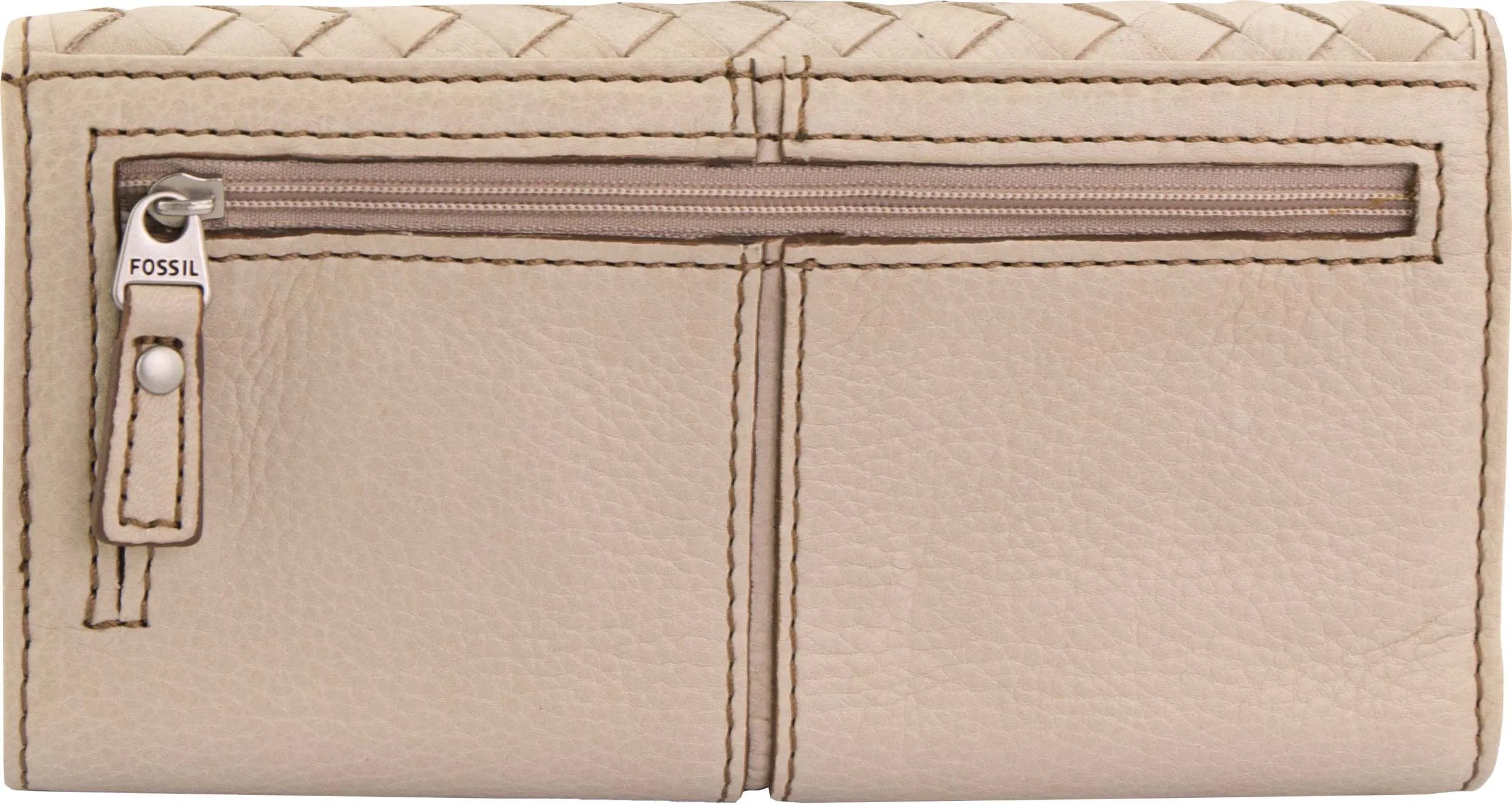 Dámska peňaženka fossil wmns kožená peňaženka maddox cream