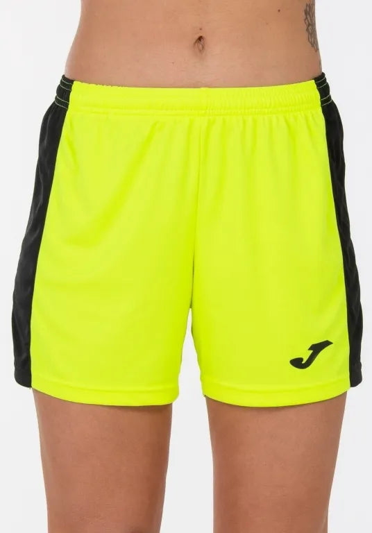 Pantaloni scurți alergare damă joma maxi short fluor yellow l