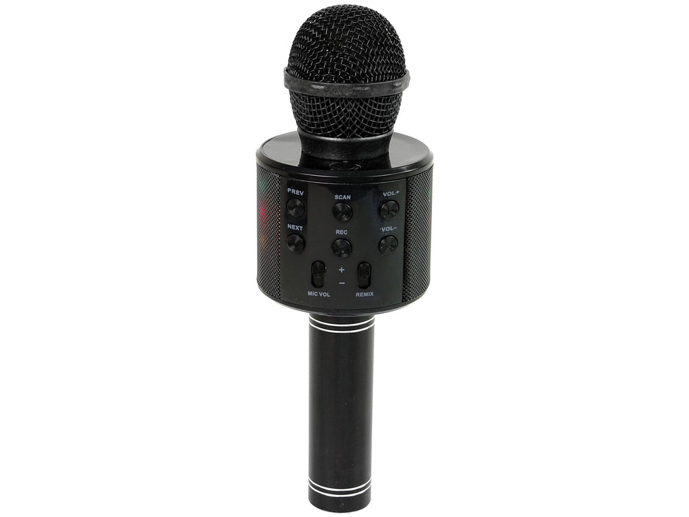 Wireless Microphone Usb Speaker Karaoke Recording Model Ws-858 Black
