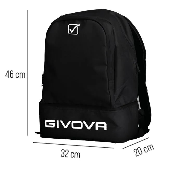 Športový batoh Givova Europa Black Black