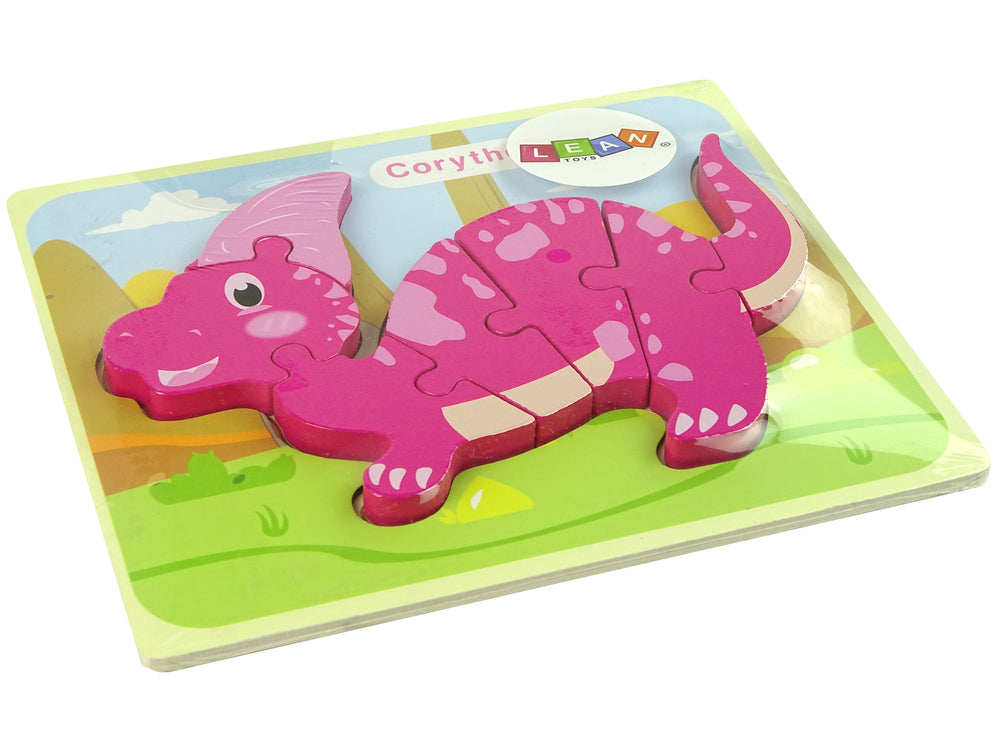 Puzal Adhmaid Dineasár Corythosaurus Pink Spinosaurus Corcra