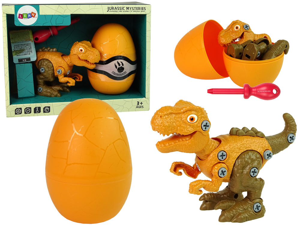 Dinosaur Tyrannosaurus Rex Set With Egg Diy Screwdriver Orange