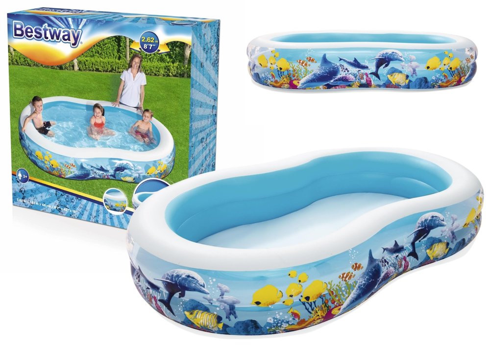 Inflatable Ocean Pool 262 X 157 X 46 Cm Bestway 54118