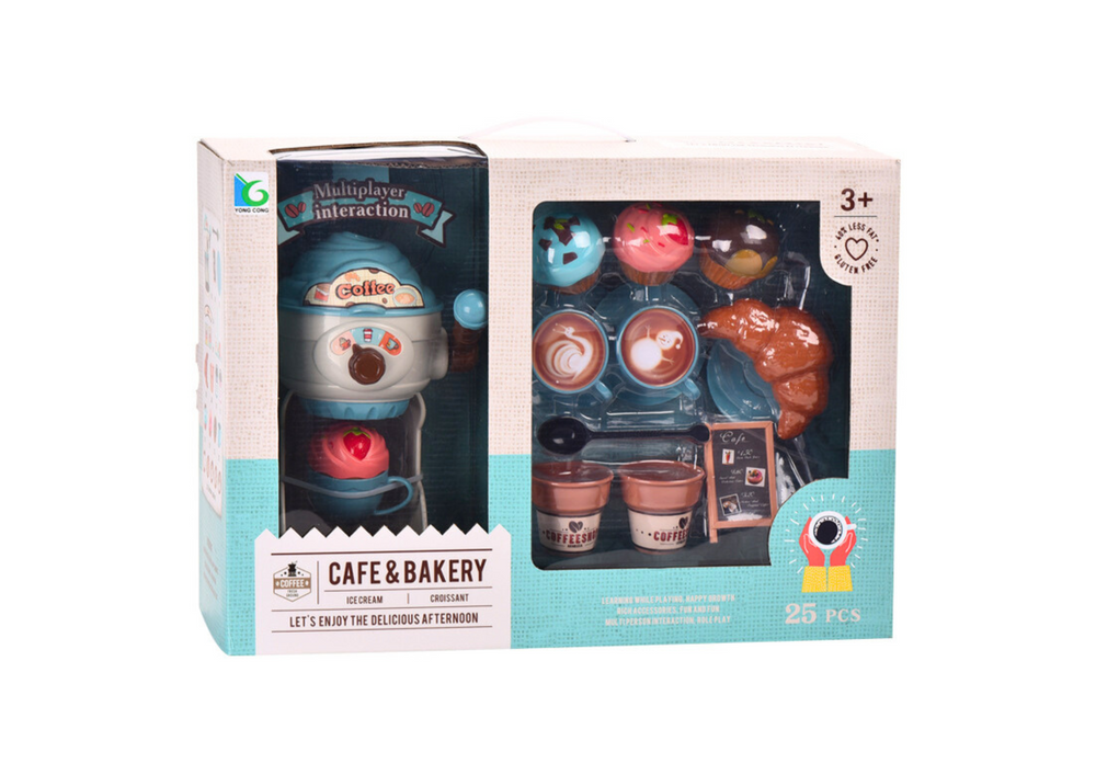 Set Of Sweets Cafe Ice Cream Machine Cups Muffins