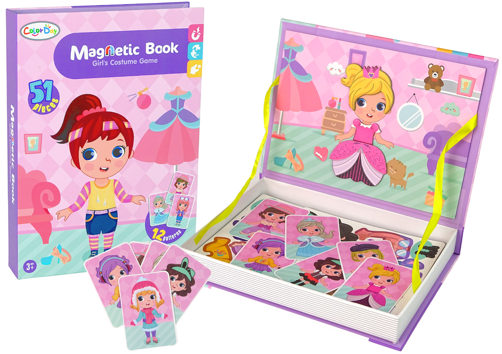 Magnetic Jigsaw Puzzle Book Dress-up Costumes