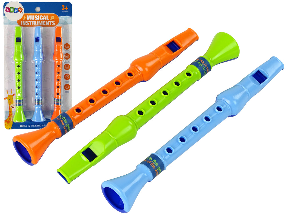 Set Of Three Flutes For Children Animals
