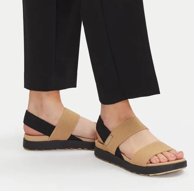 Keen Wmns Elle Backstrap Cornstalk/black Women's Shoes