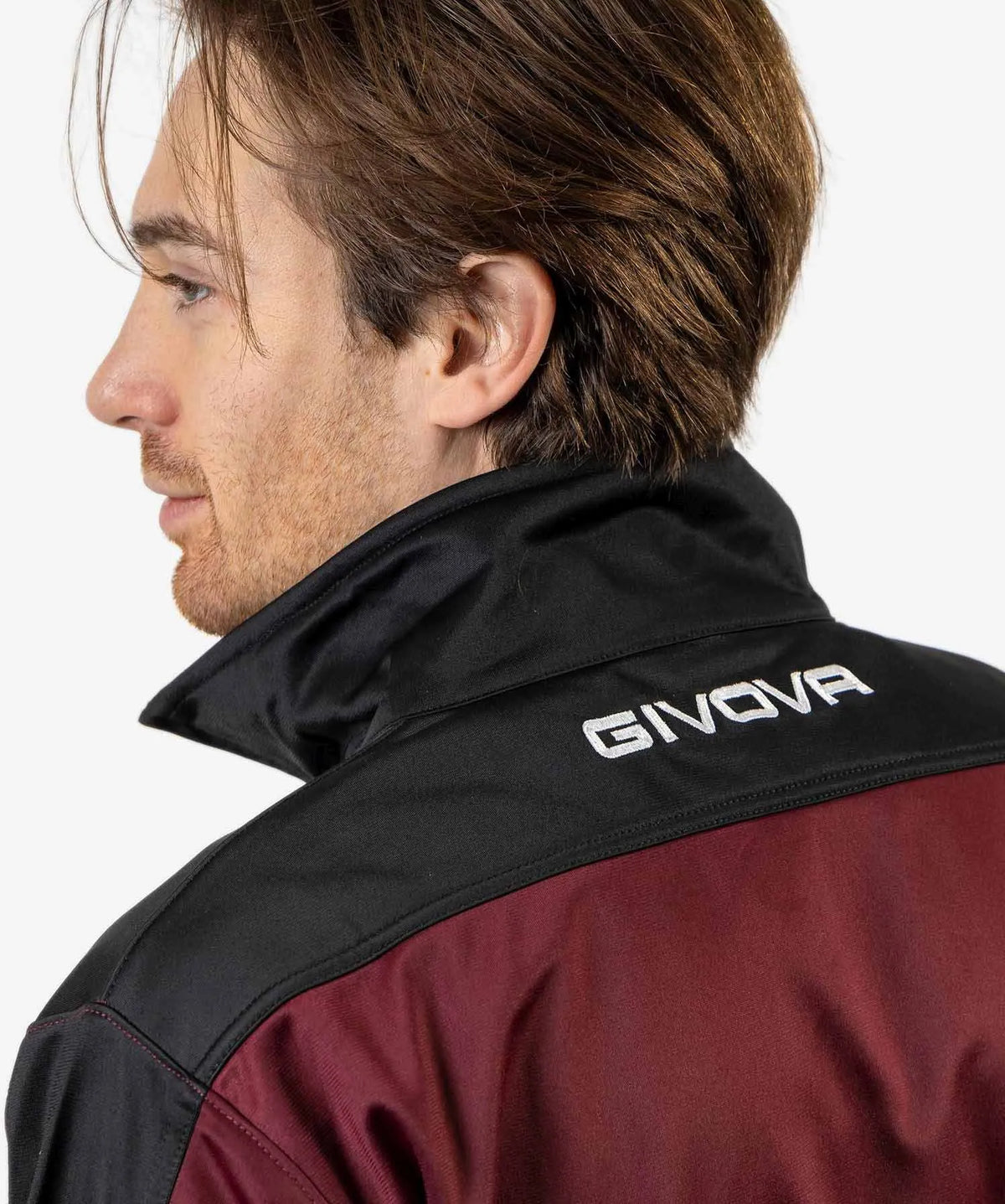 Givova Roma Bordeaux-zwarte sportset