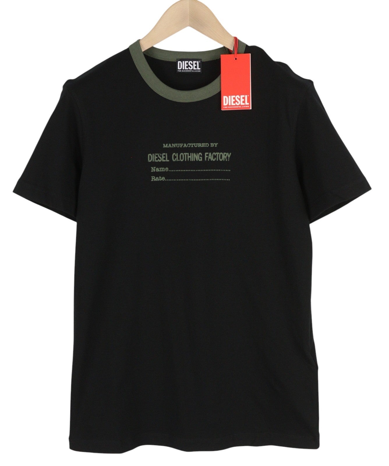 Díosal T-diegor-c3men T-léine Dubh Tricot Muineál Gearr Sínte Criú Muineál