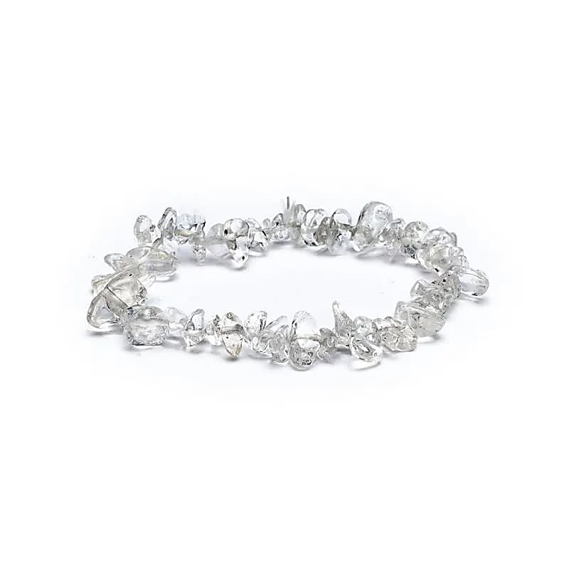 Bratara Rock Crystal Chips Elastic --pachet De 5 Buc - ±0.7cm