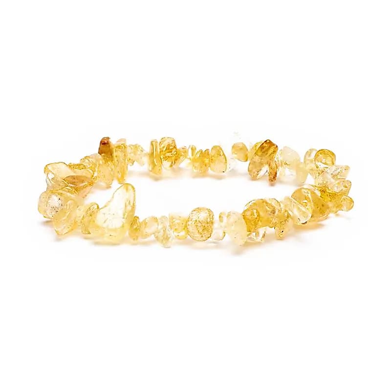 Гривна Citrine Chips Elastic --пакет от 3 бр. - ±0.7см