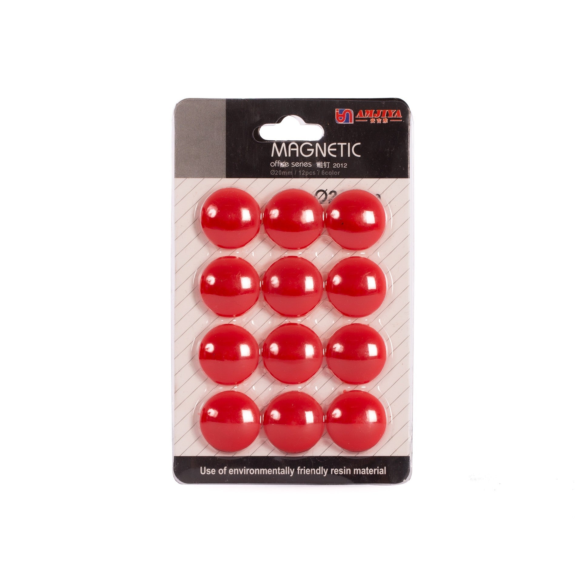 Set 12 Imanes Rojo ÚNICA