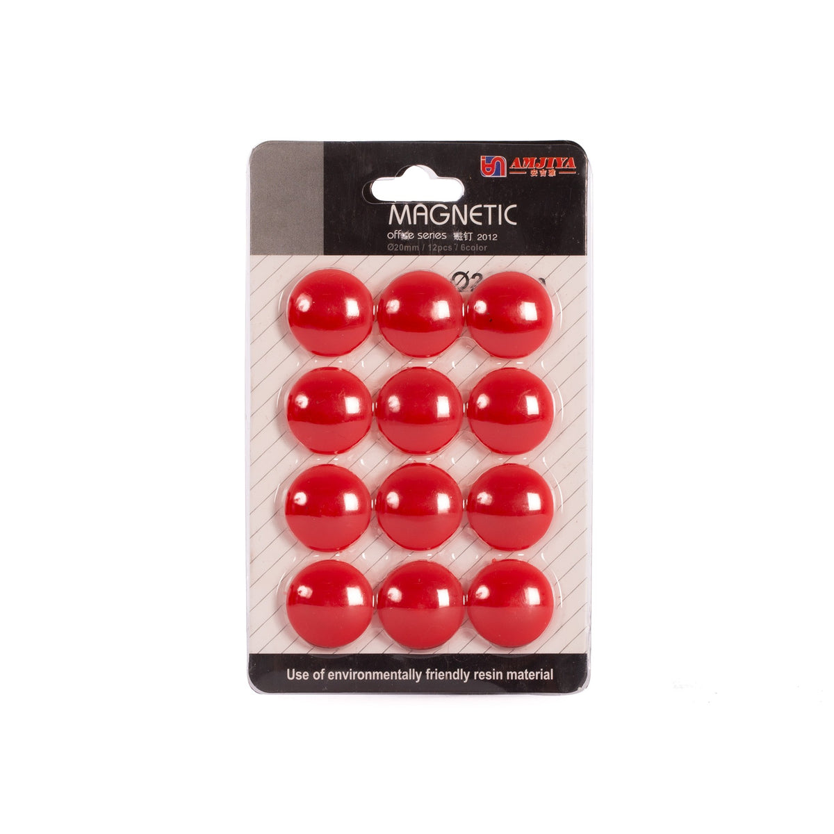 Set 12 Imanes Rojo ÚNICA