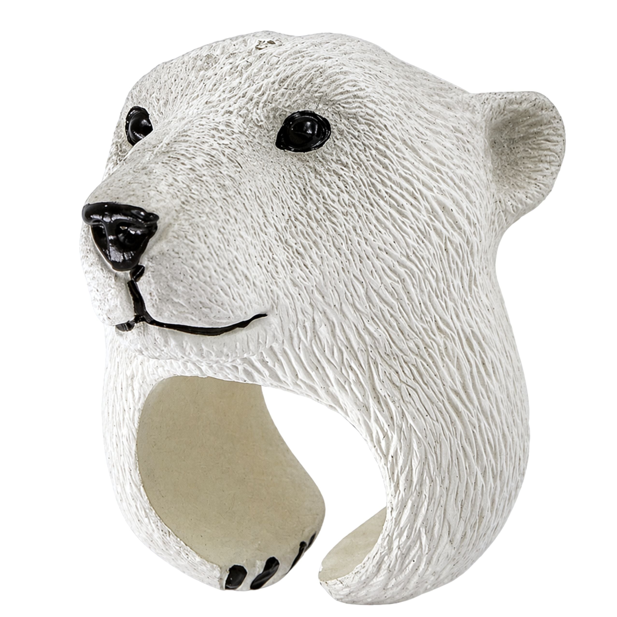 Hand Ring Educational Animals Bear White