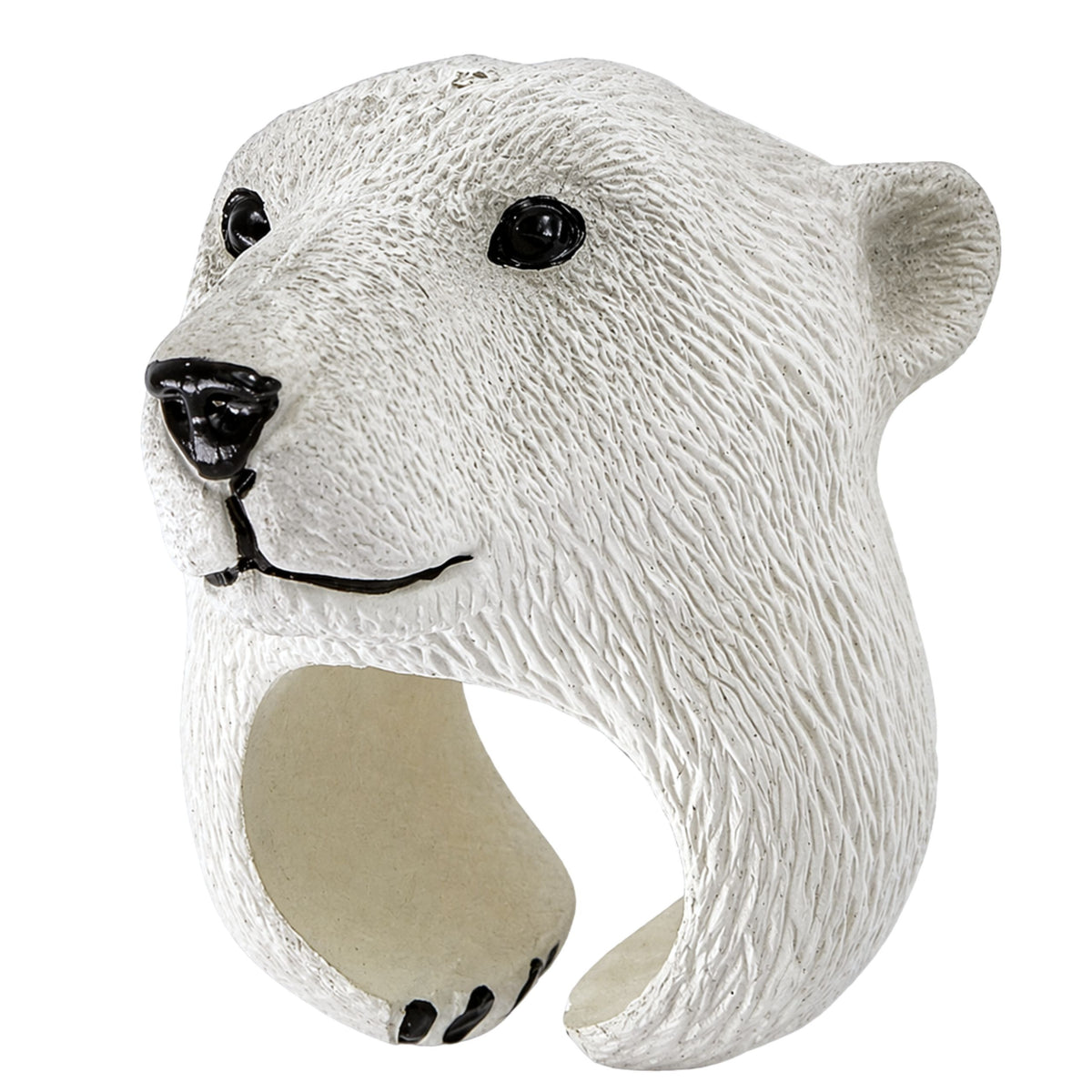 Anillo de Mano Educativo Animales Oso Blanco