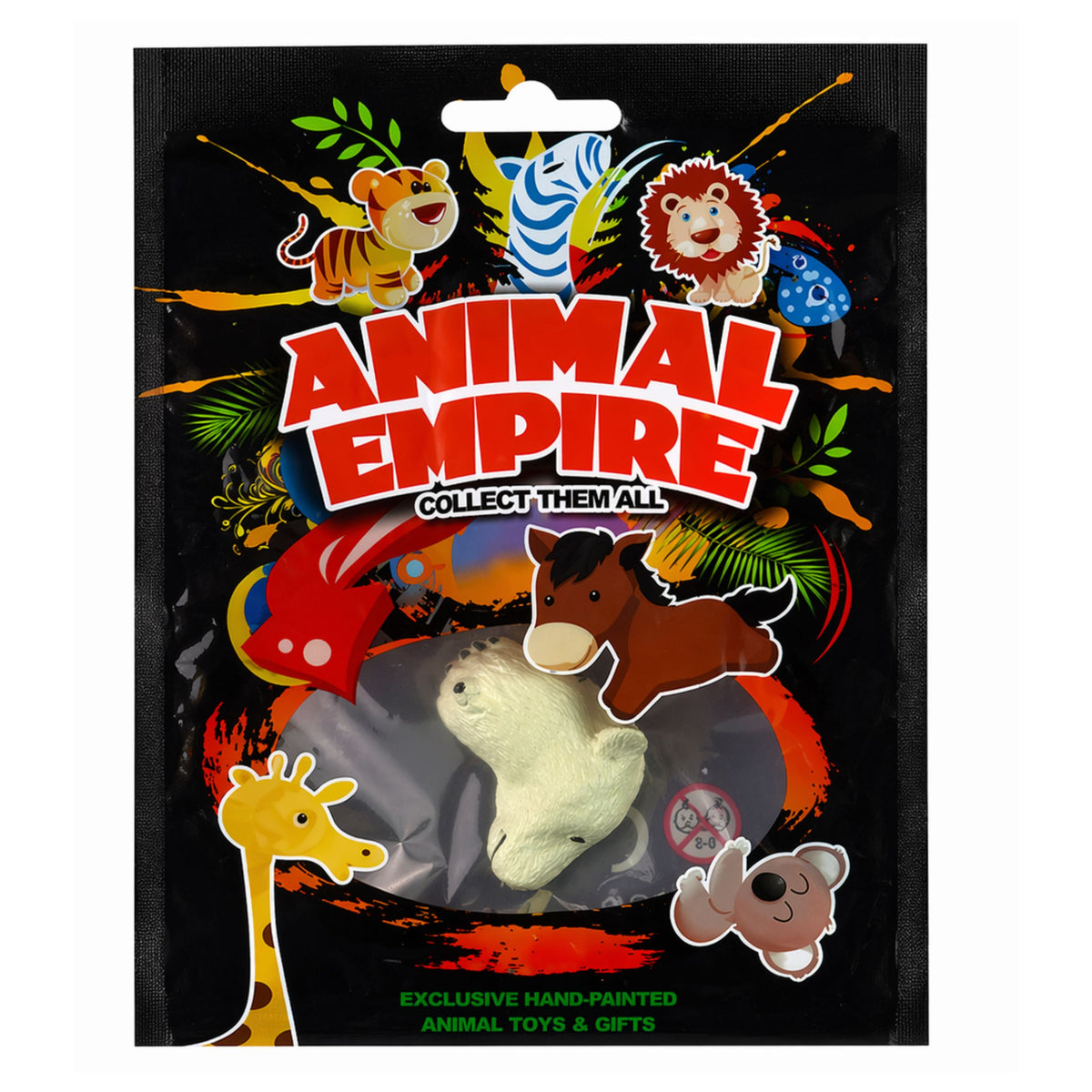 Hand Ring Educational Animals Bear White