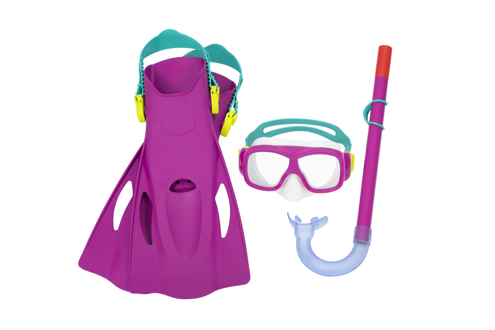 Potápěčská sada maska Snorkel Fins Pink Bestway 25019