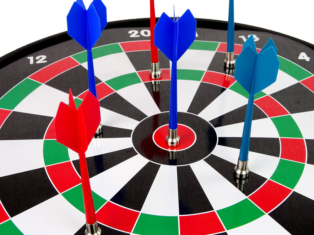 Dart Board With Magnetic Darts 6 Pieces