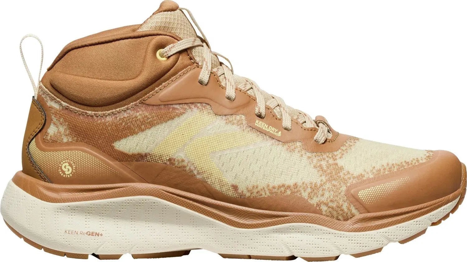 Calçados femininos Keen Wmns Leiki Mid Wp Safari/esquilo marrom