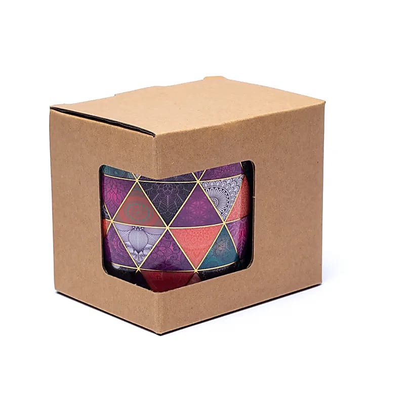 Kubek z zaparzaczem Patchwork - ±400 ml Opakowanie 2 szt
