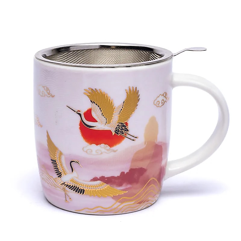 Tea Infuser Mug Moment Of Zen -- Package Of 2 Pcs - ±400 Ml