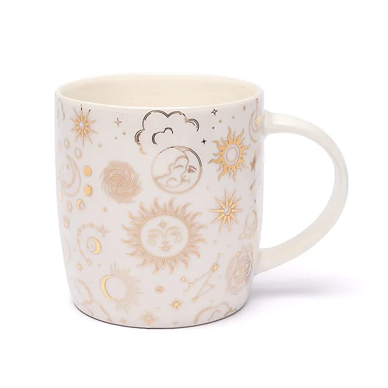 Taza De Té Con Tamiz Astrología - ± 400 Ml Paquete De 2 Piezas