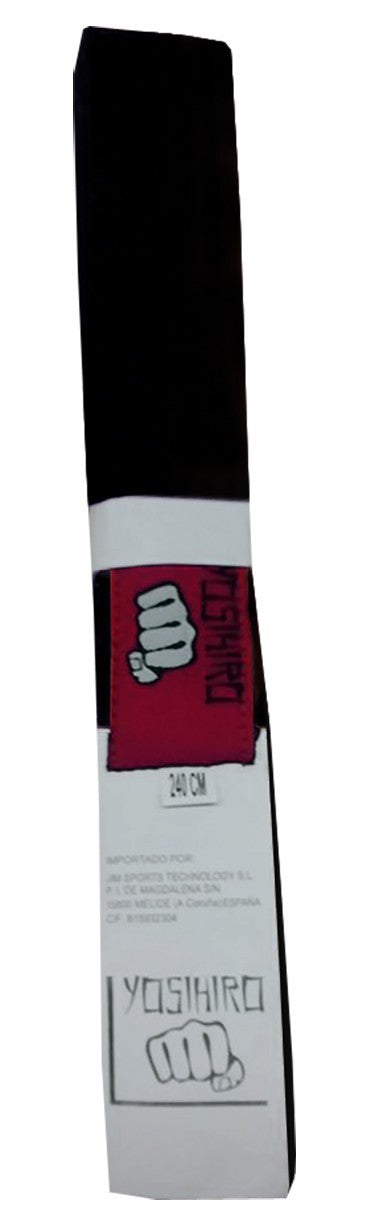 Belt Karate/judo Yosihiro 100% Cotton Negro ADULTO